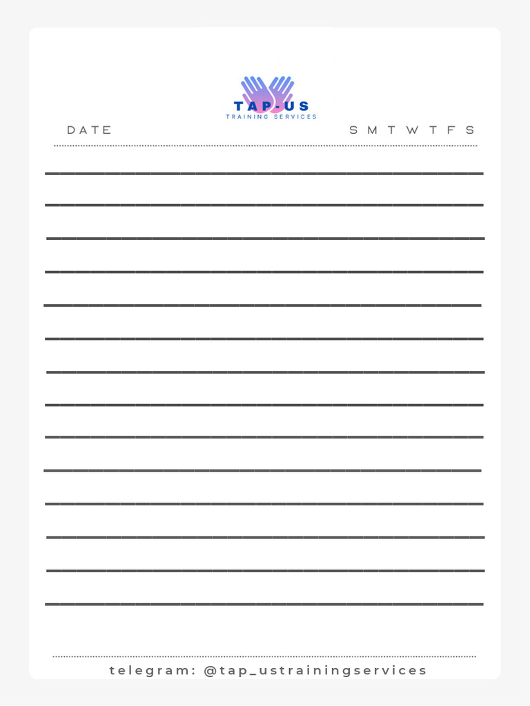 White Grey Minimalist Simple Notepad | PDF