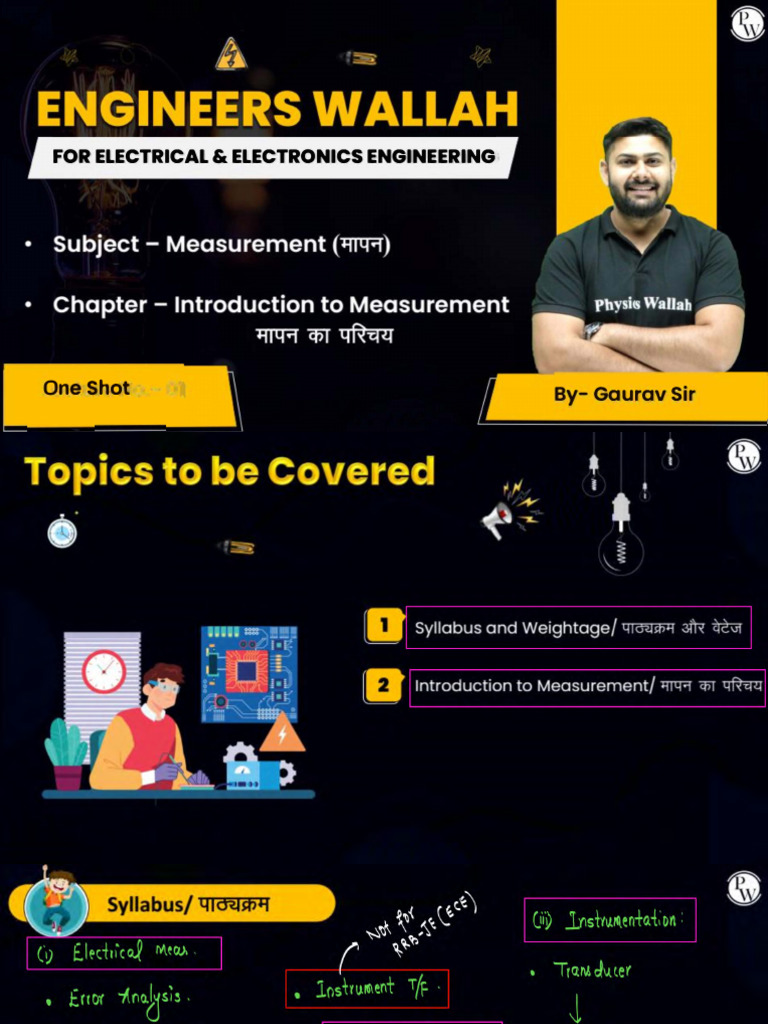Introduction To Measurement Class Notes | PDF