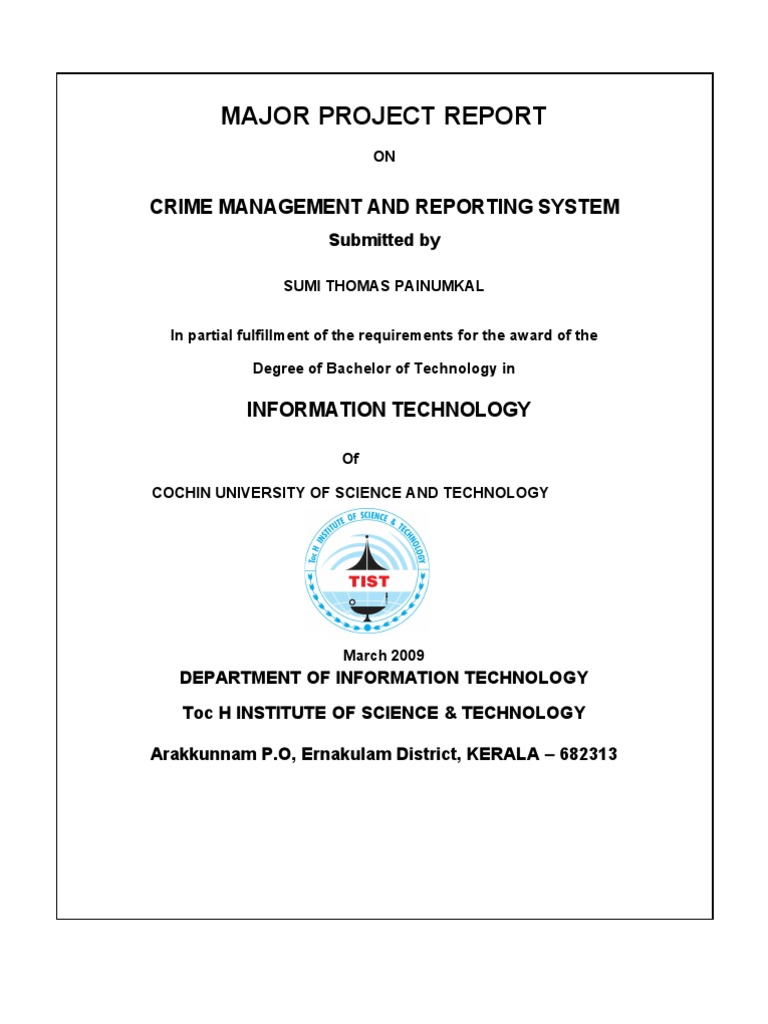 Crime Management and Reporting System | PDF | Active Server Pages ...