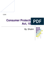 Consumer Protection Act, 1986: By: Shalini