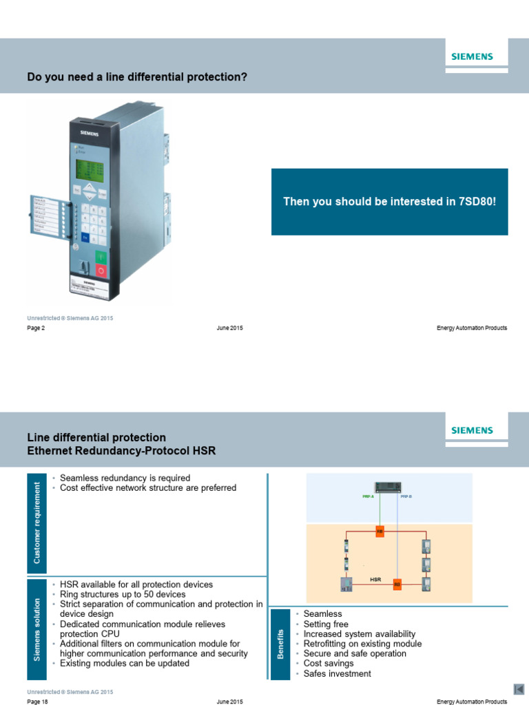 7SD8 Line Differential Protection 5.1 | PDF | Electrical Engineering ...