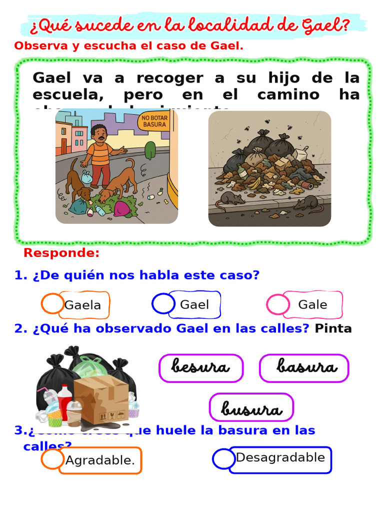 Problemas de basura en la localidad de Gael | PDF