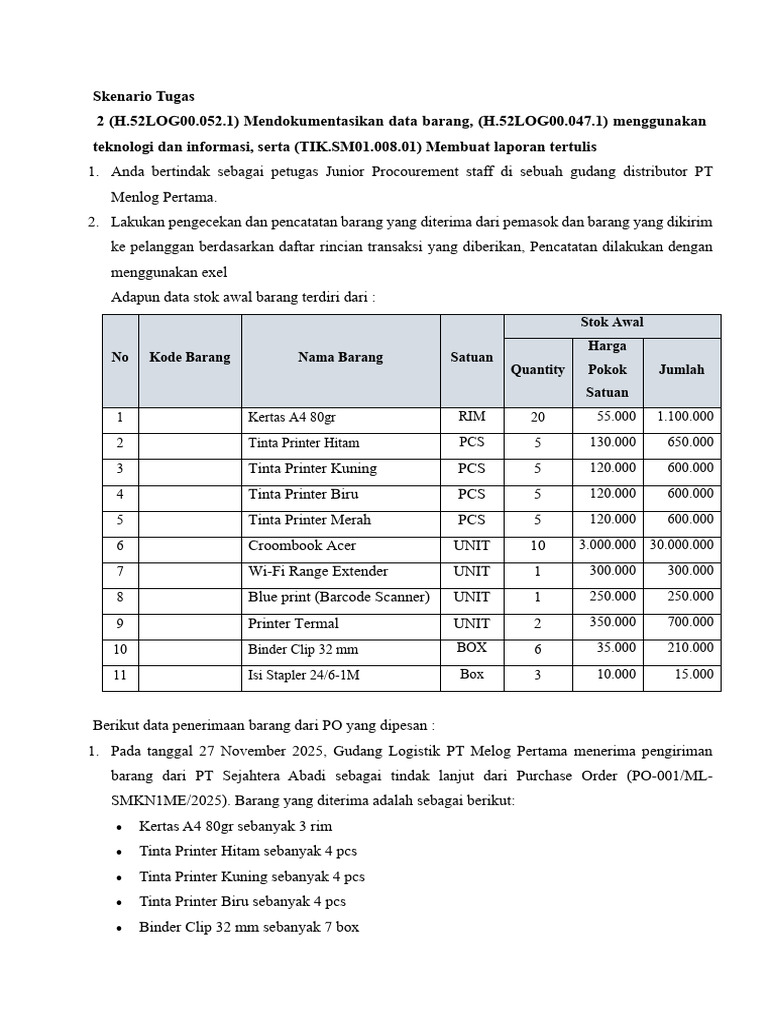 Rekap Penerimaan dan Pengeluaran Barang | PDF