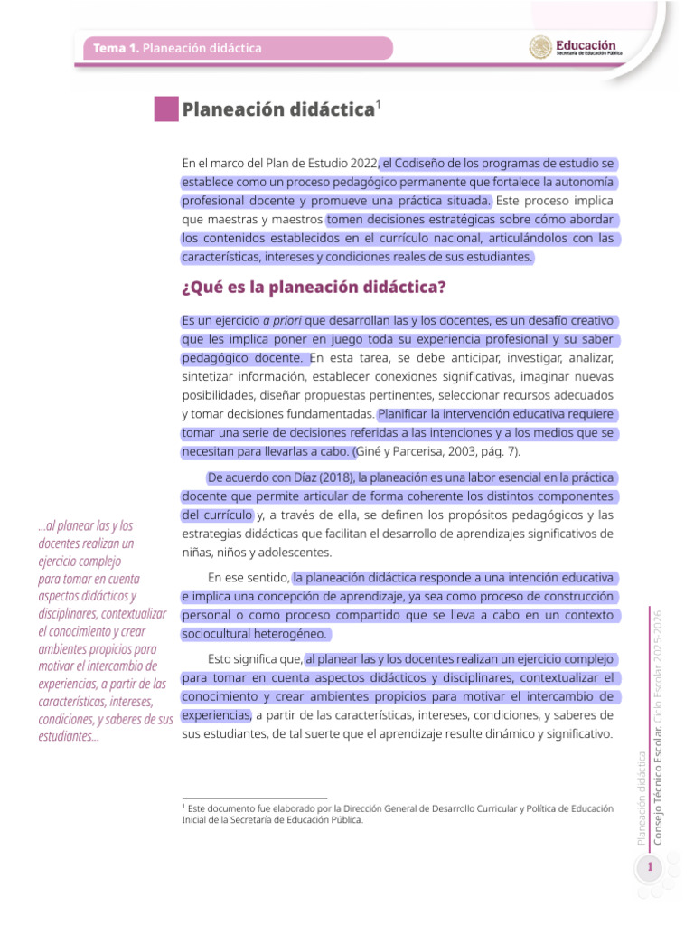 Planeación Didáctica Efectiva 2025-2026 | PDF | Plan de estudios ...