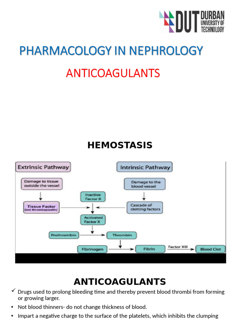 Overview of Anticoagulants: Heparin & Warfarin | PDF | Coagulation ...