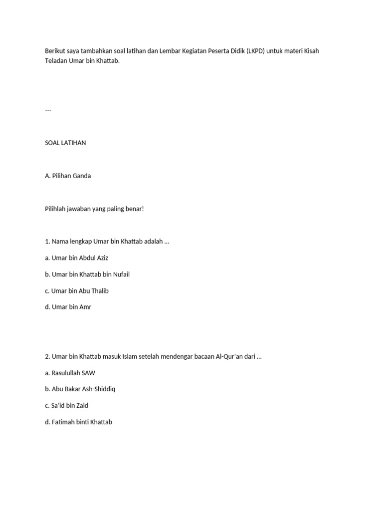 Umar | PDF