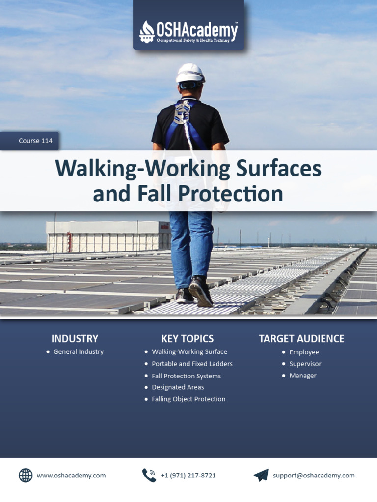 Fall Protection and Surface Safety Guide | PDF | Stairs | Ladder