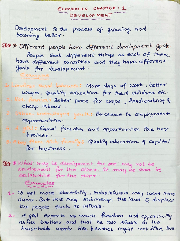 Development Handwritten Notes | PDF