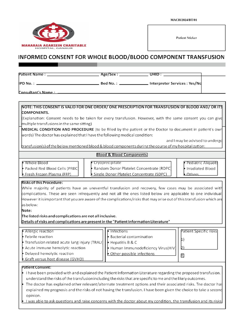 Blood Transfusion1 | PDF