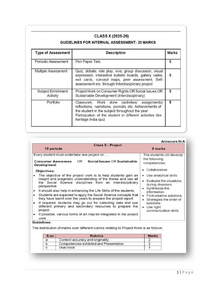 Student Project Guidelines and Assessment | PDF | Behavior Modification ...