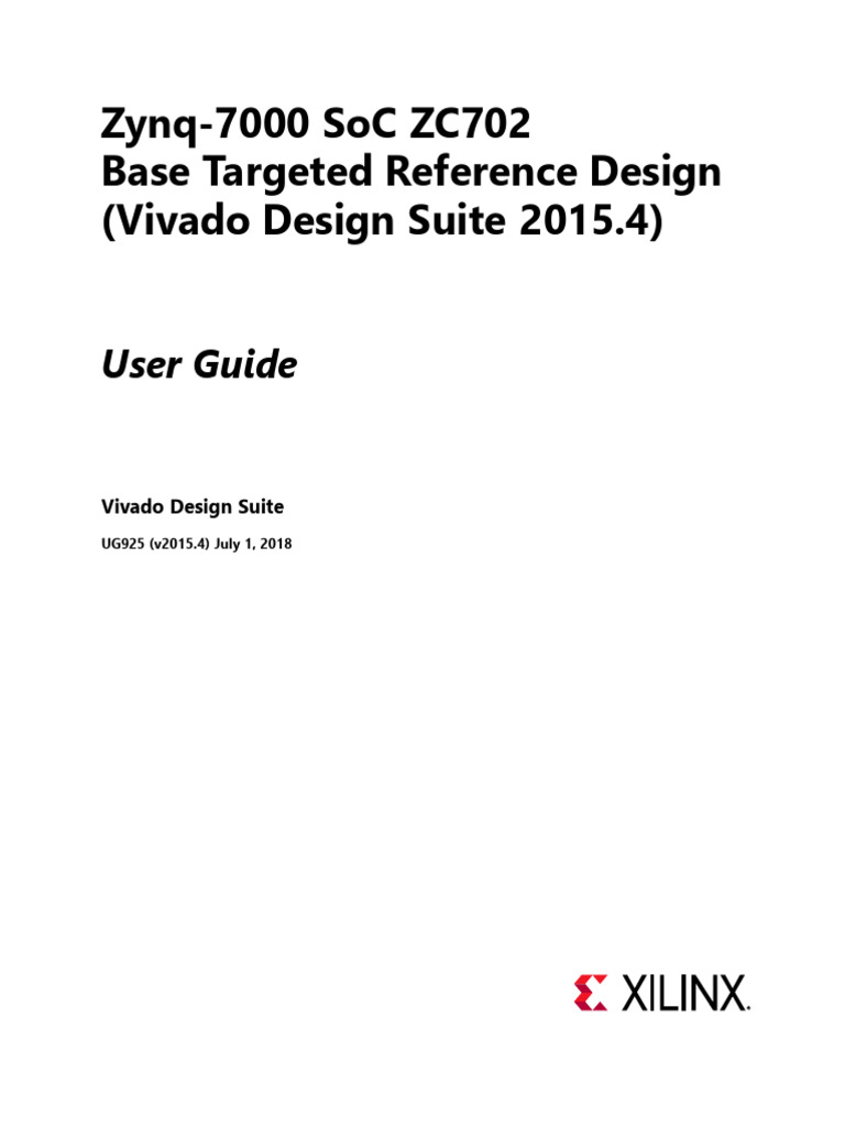 Zynq-7000 SoC ZC702 TRD User Guide | PDF | System On A Chip | Field ...