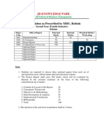 MBA Syllabus As Prescribed by MDU, Rohtak: JB Knowledge Park