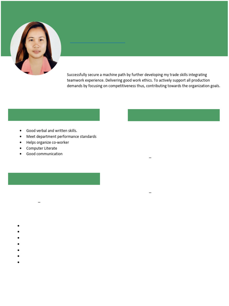 Apple Grace P. Tabilona: Personal Profile | PDF