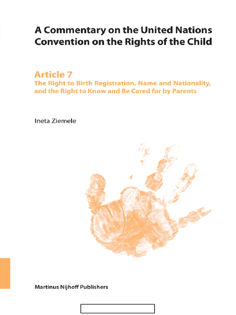 A Commentary on the United Nations Convention on the Rights of the ...