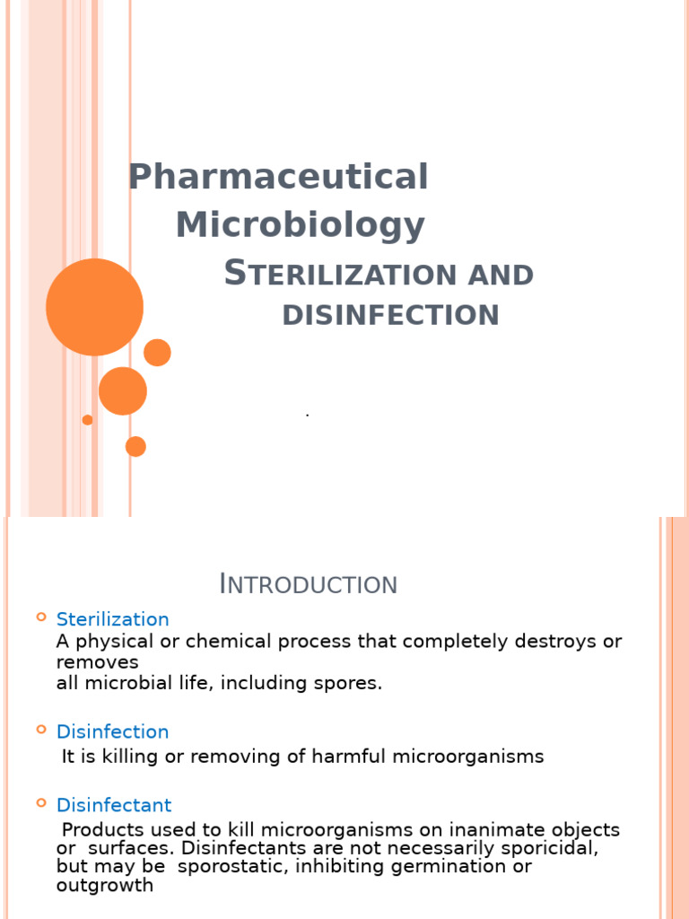 Sterilization and Disinfection Methods | PDF | Sterilization ...