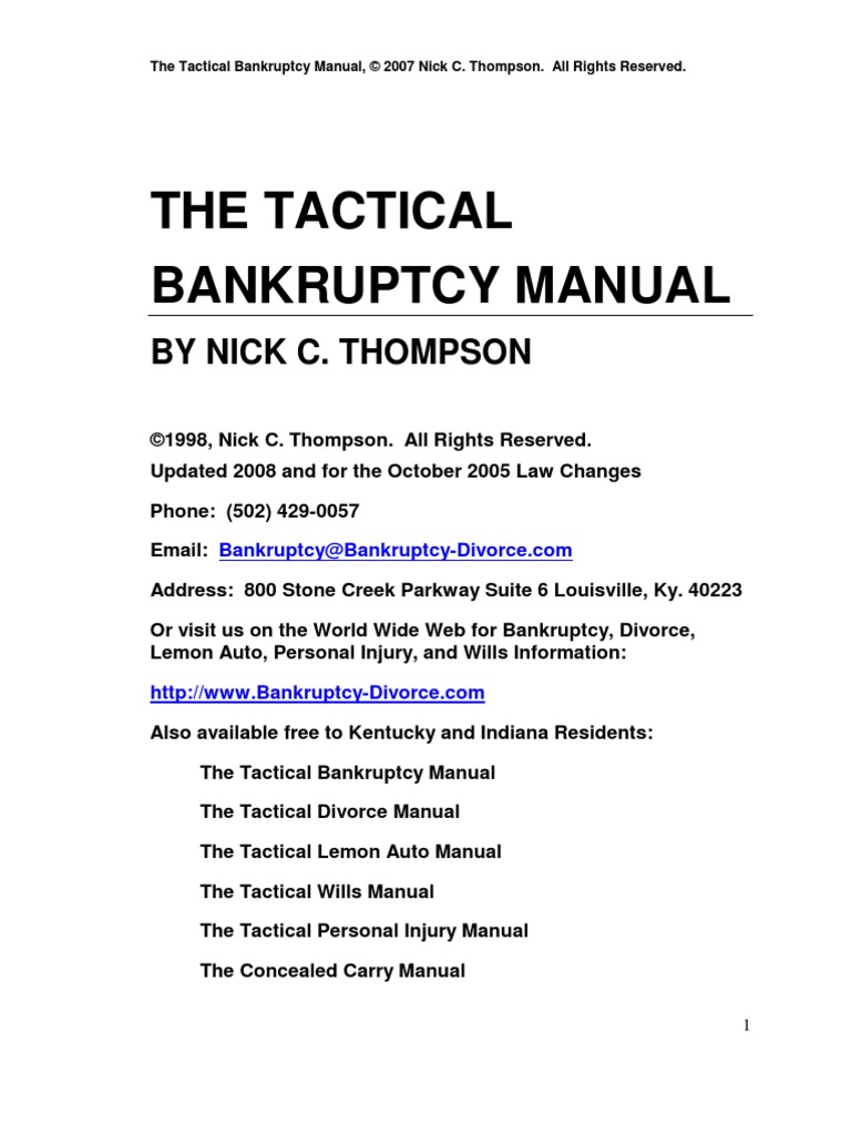 bankruptcy
