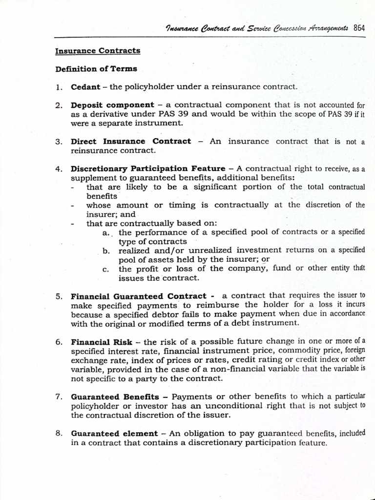 AFAR Reviewer - Insurance Contracts | PDF