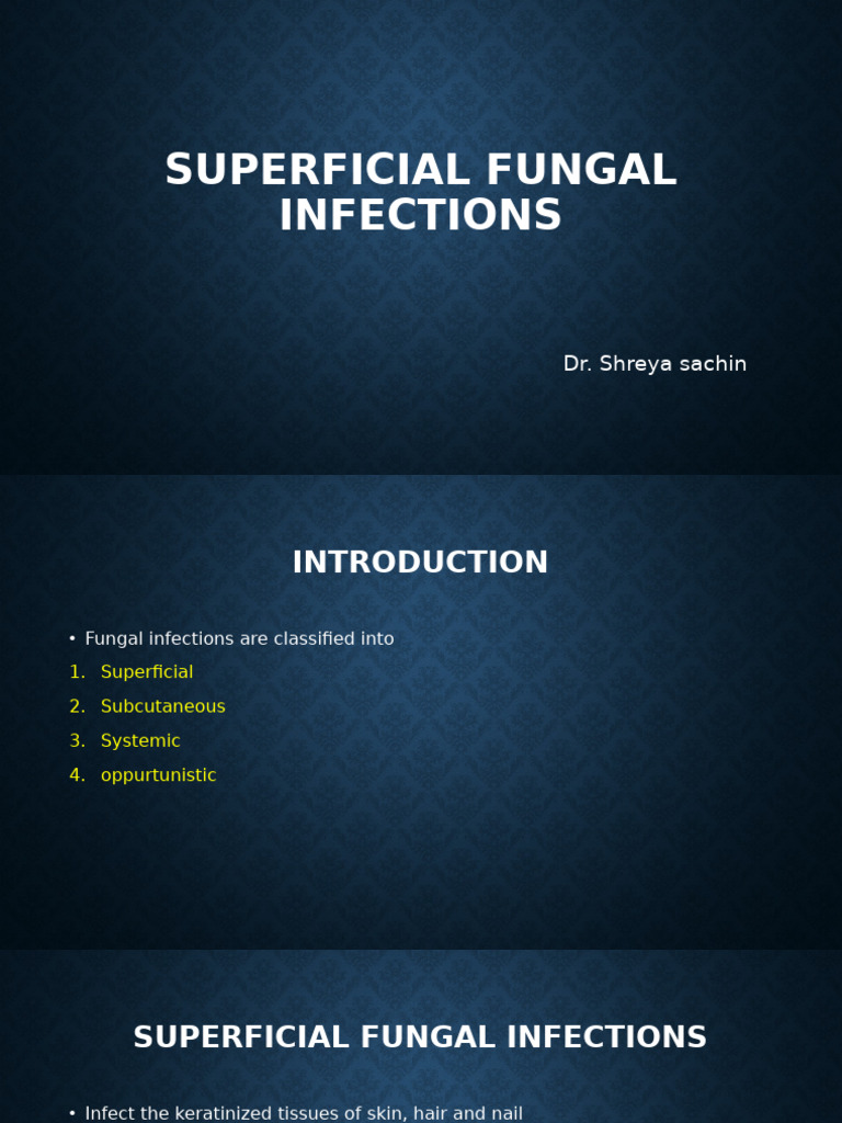 Superficial Fungal Infections | PDF | Candidiasis | Animal Diseases