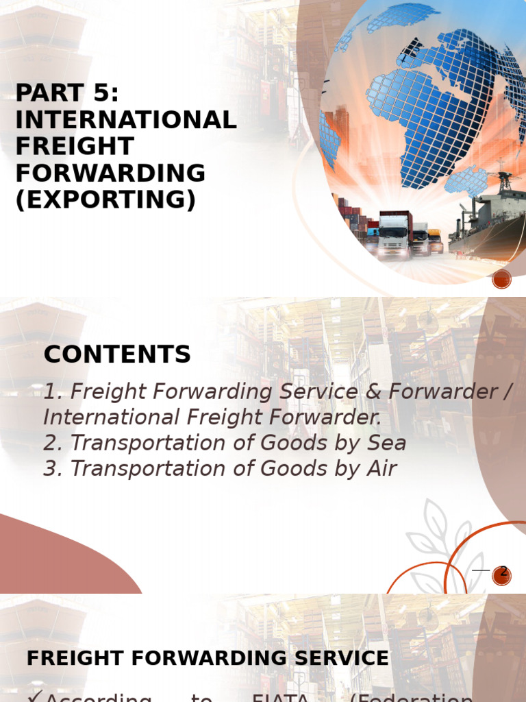 International Freight Forwarding Guide | PDF | Cargo | Consumer Goods