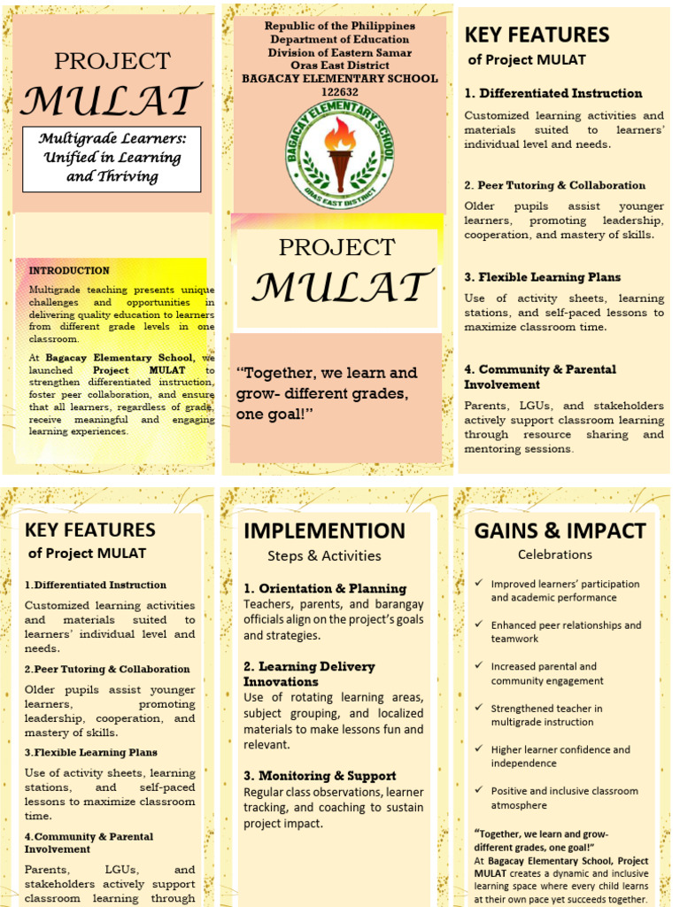 Project MULAT: Enhancing Multigrade Learning | PDF | Differentiated ...