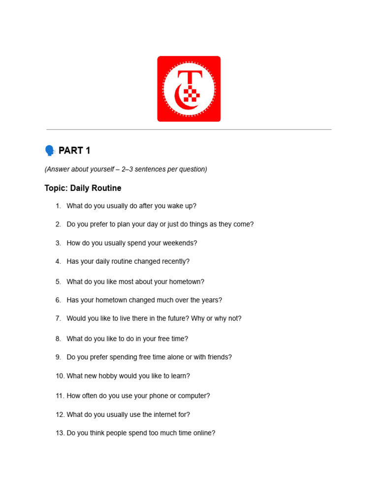 IELTS Speaking | PDF | Chess Theory | Chess