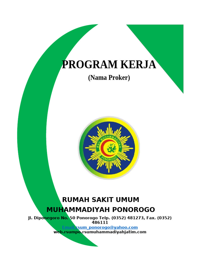 Cover Program Kerja | PDF