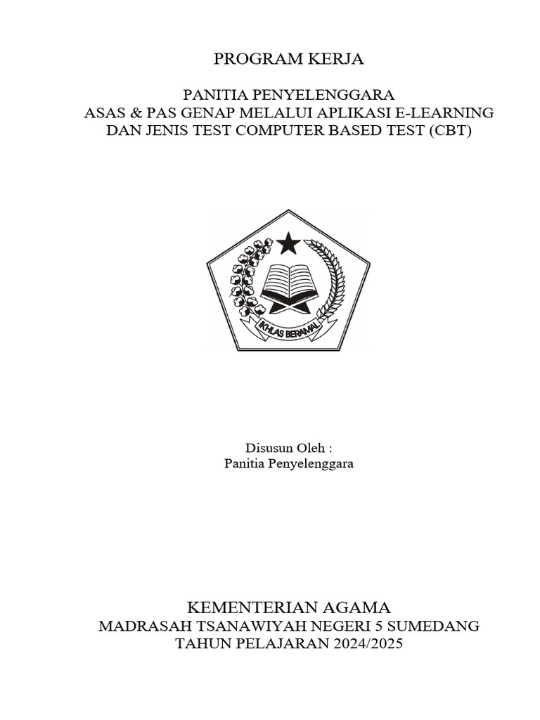 Program Kerja ASAS-PAS E-Learning 2024/2025 | PDF