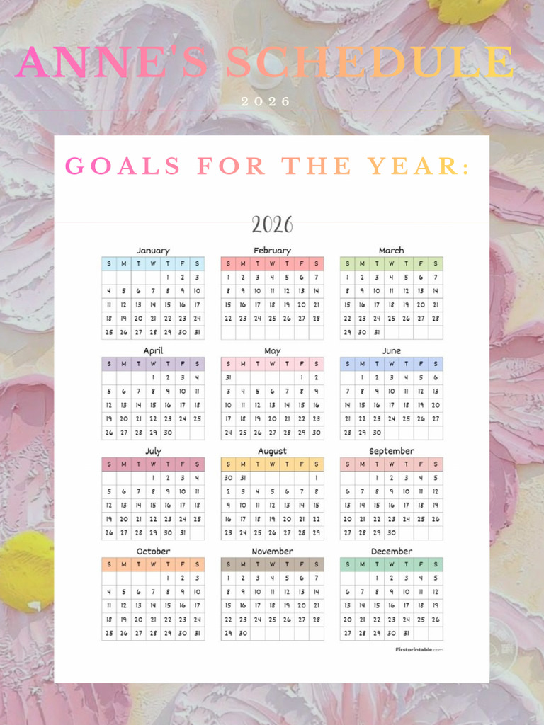 Pink Schedule Planner-Year 2026 - 20251117 - 221243 - 0000 | PDF