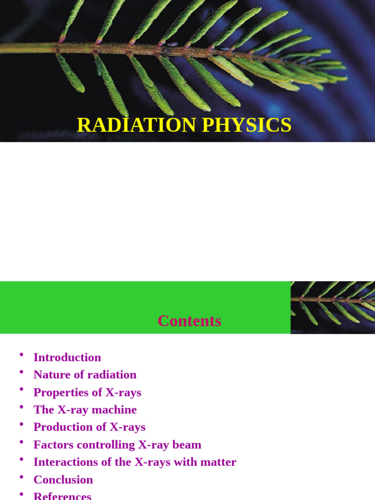 3.radiation Physics | PDF | Electromagnetic Radiation | Absorbed Dose