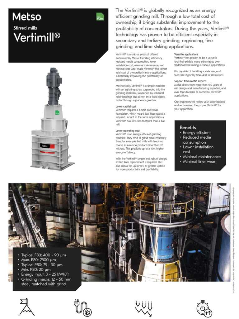 Leaflet Vertimill 4942-05-25 en MNG | PDF | Mill (Grinding) | Efficient ...
