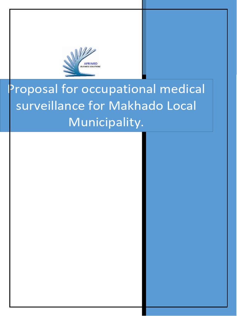 Occupational Health Proposal for Makhado | PDF | Occupational Safety ...