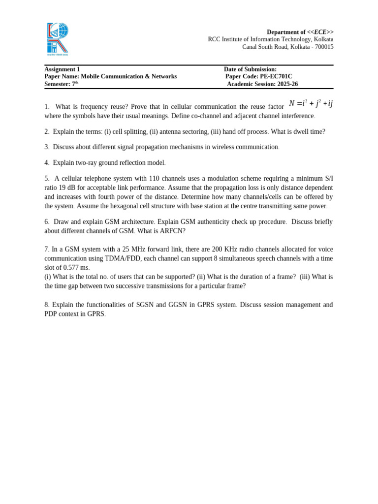 EC 701-Assignment 1 | PDF