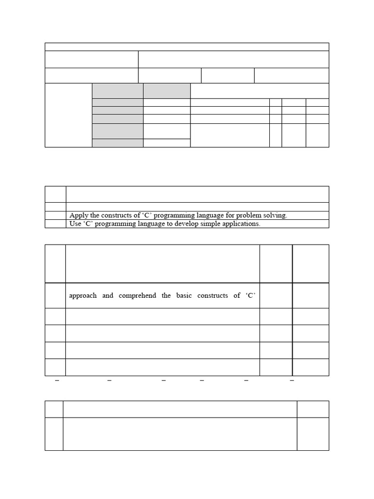 24CS111_211_Syllabus | PDF | Matrix (Mathematics) | Pointer (Computer ...