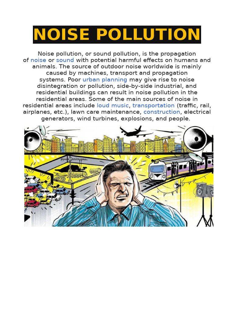 Understanding Noise Pollution Effects | PDF