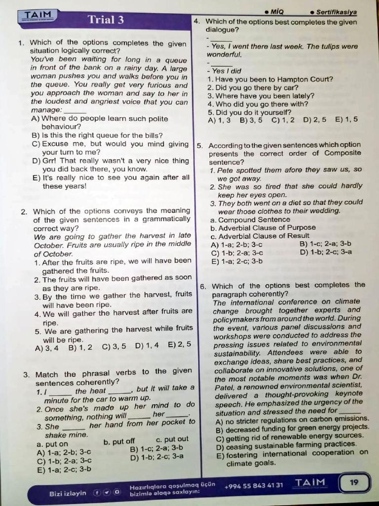 Taim 2024 Trial 03 | PDF