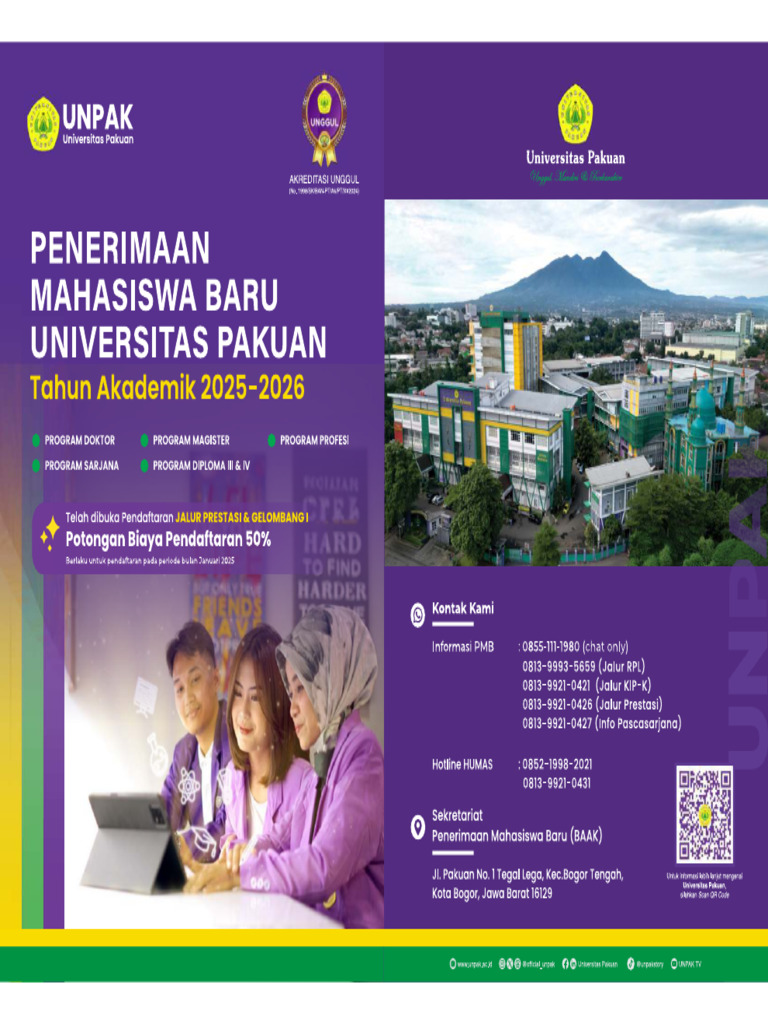 Brosur UnPak Bogor | PDF