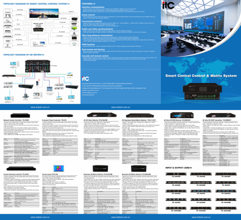 Central Control & Matrix System | PDF