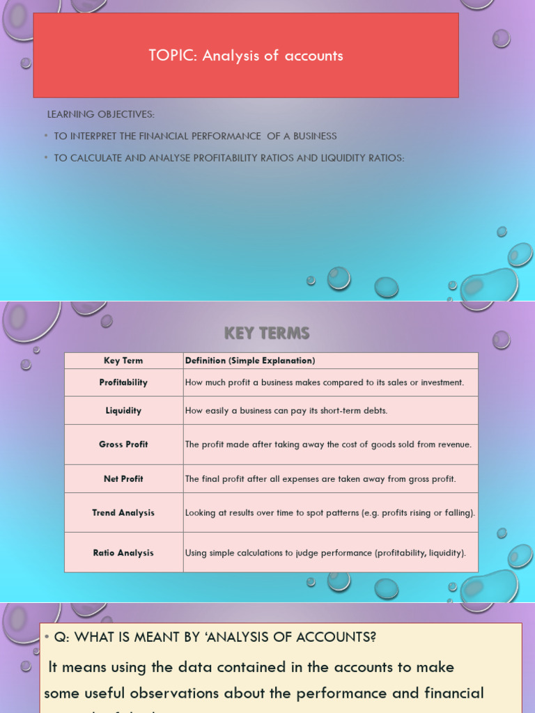Financial Performance Analysis Guide | PDF