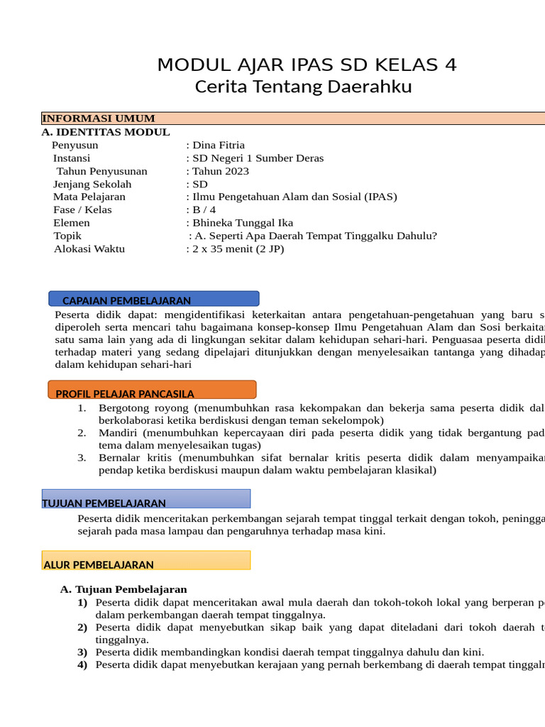 Modul IPS Dina | PDF