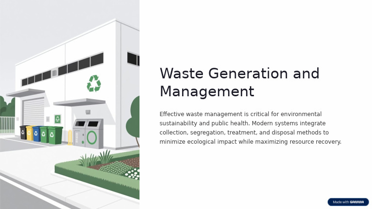 Waste Generation and Management | PDF