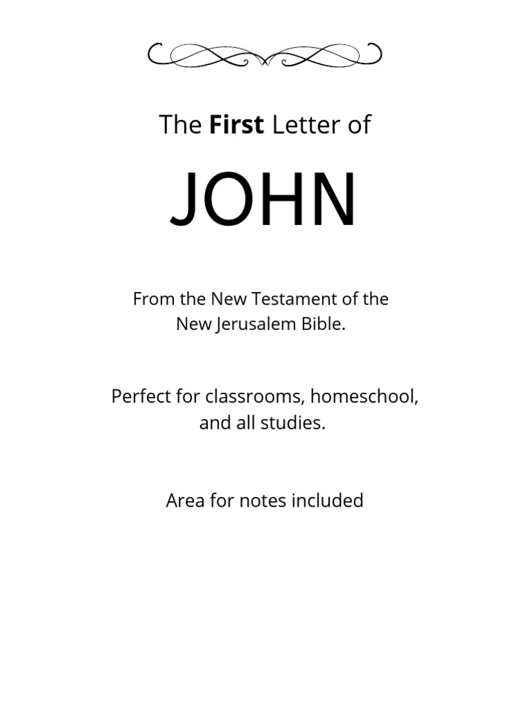 First Letter of John New Testament NJB | PDF | Eternal Life ...