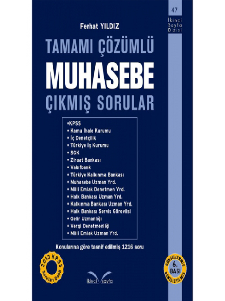 Ferhat Yldz Muhasebe KM Sorular PDF Free | PDF