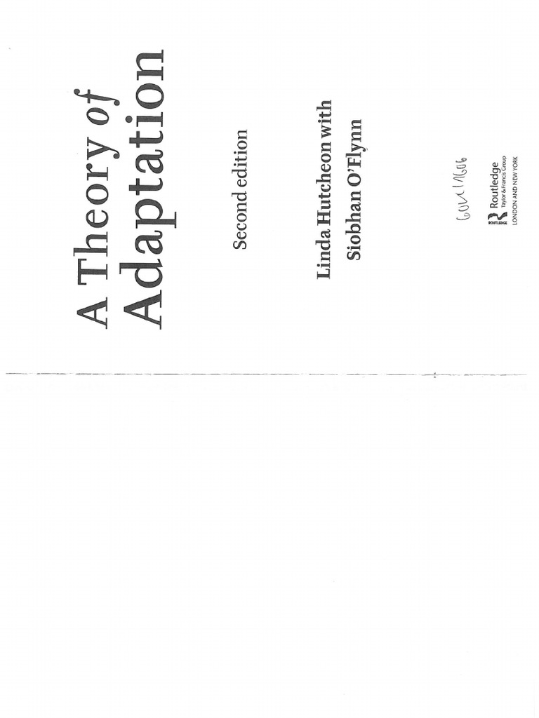 Hutcheon A Theory of Adaptation Chapter 1 | PDF