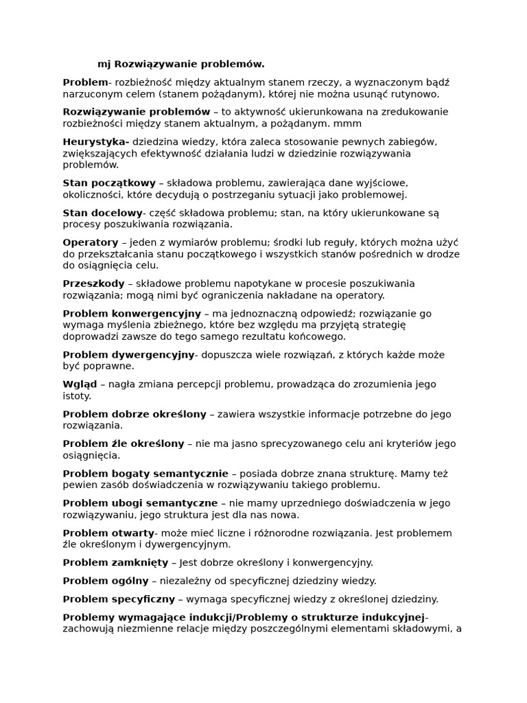 Rozwiązywanie Problemów... | PDF