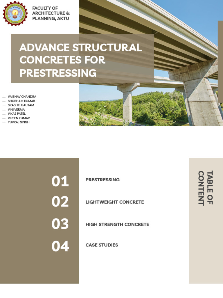 Advanced Prestressing Techniques in Concrete | PDF | Concrete ...