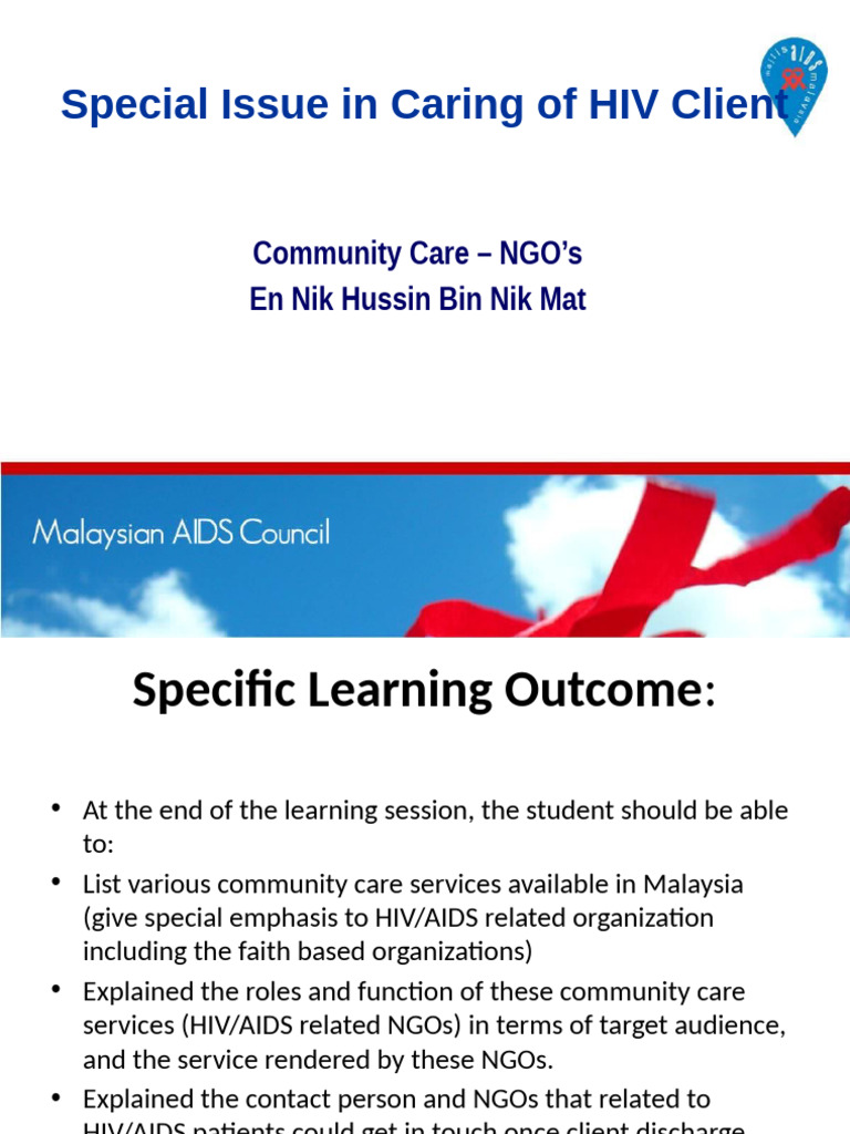 Community Care for HIV in Malaysia | PDF | Non Governmental ...
