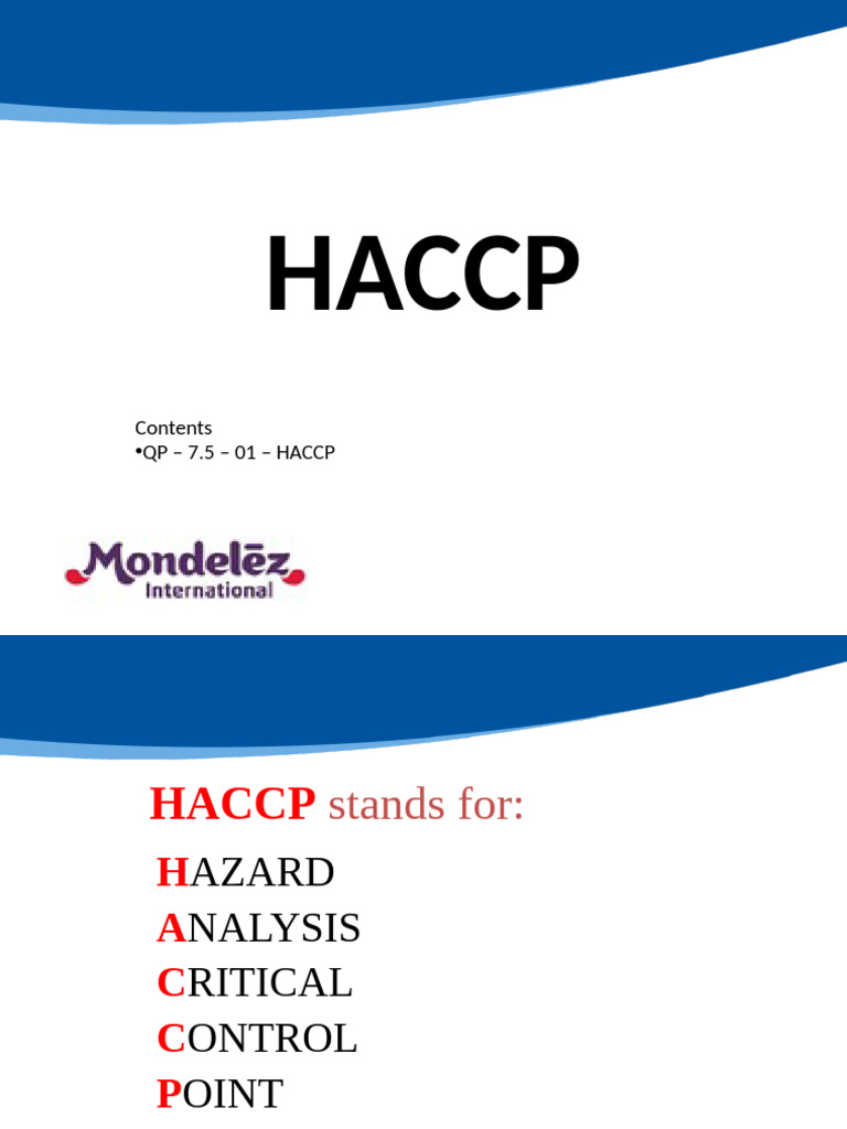 Understanding HACCP for Food Safety | PDF | Food Safety | Hazards