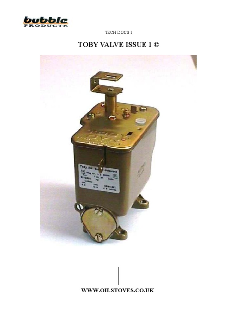 Toby Valve PDF Valve Stove
