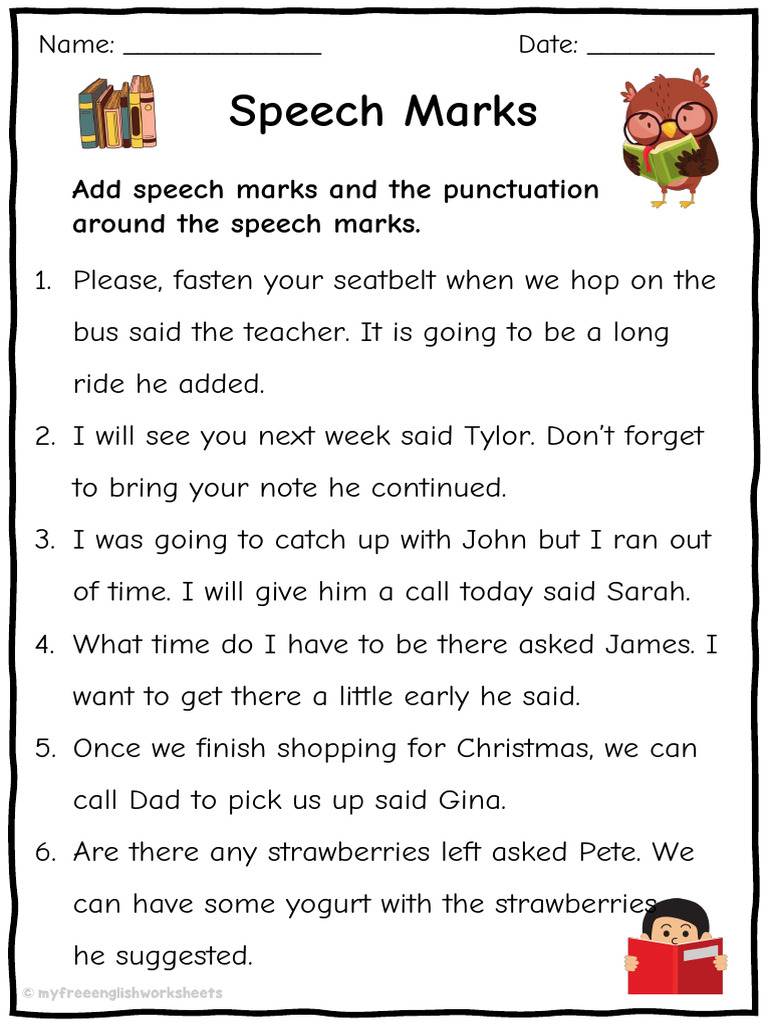G4 English - Direct Speech - Puncutation | PDF