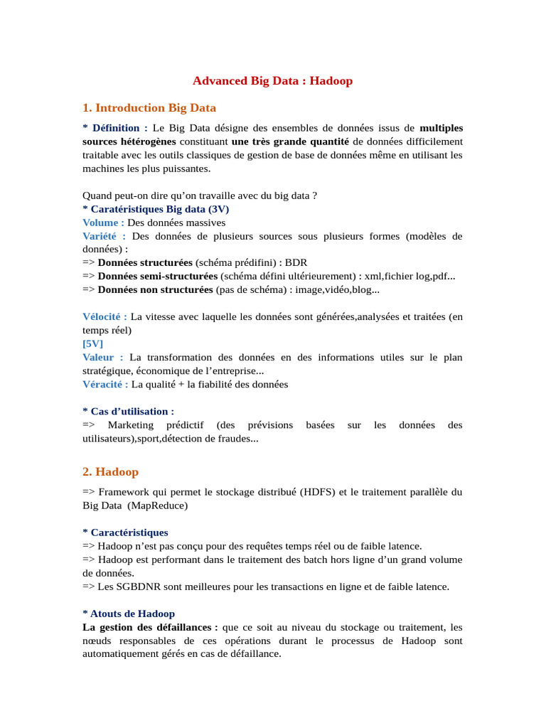 Introduction à Hadoop et Big Data | PDF | Big data | Apache Hadoop
